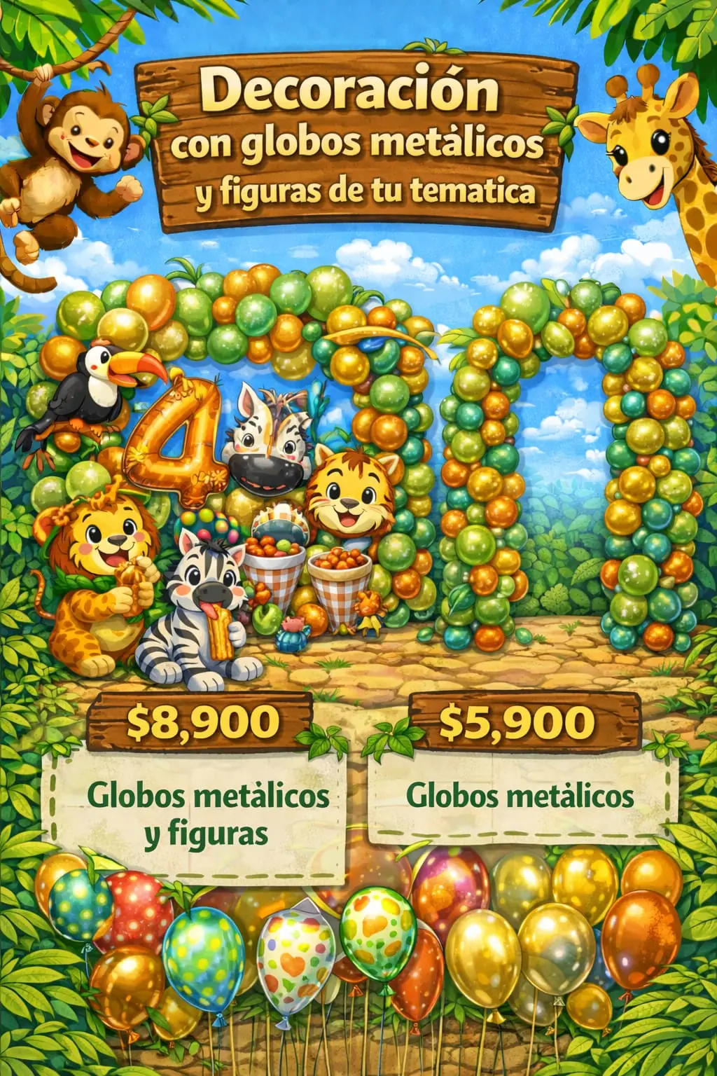 Decoración con globos